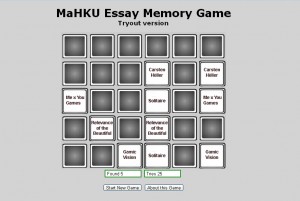 Everdien Breken MaHKU Essay Memory Game 