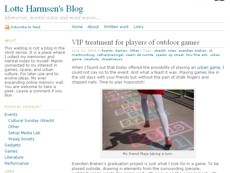 Lotte Harmsen's blog