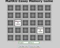 Essay cum game